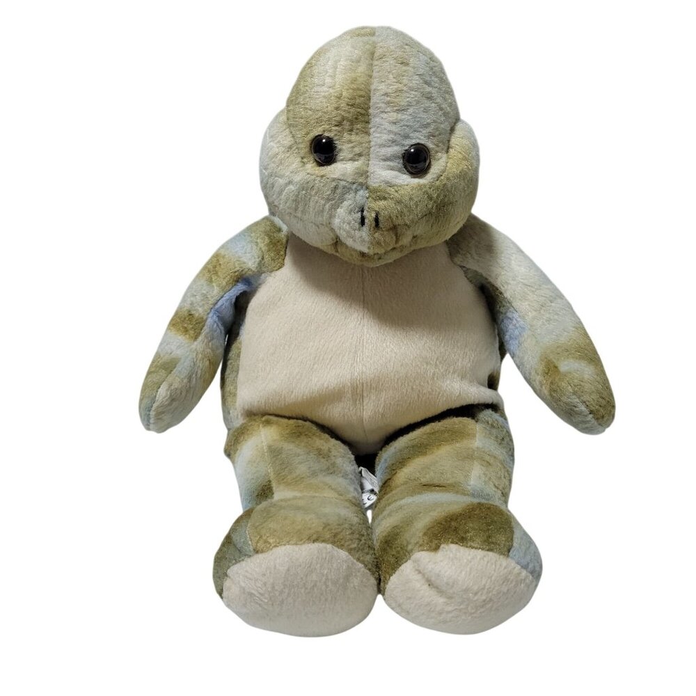 Animaland Nanco Turtle 16 Inch Green Camouflage Soft Shell Plush Stuffed Animal